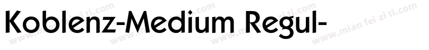 Koblenz-Medium Regul字体转换